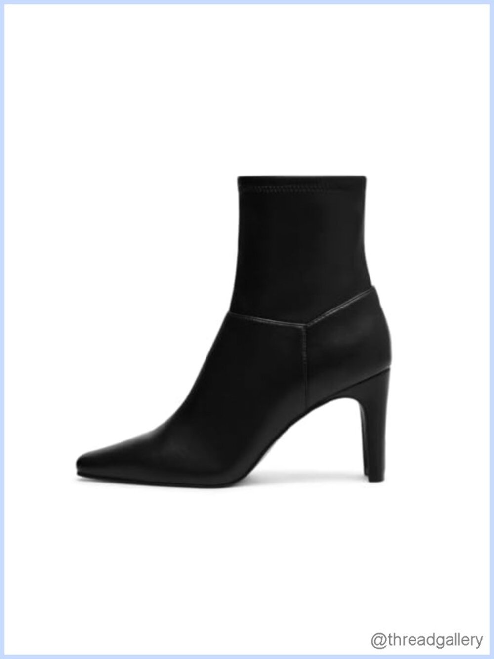 Womens Ankle Boots Chunky High Heel Square Toe Side Zipper Dress Booties